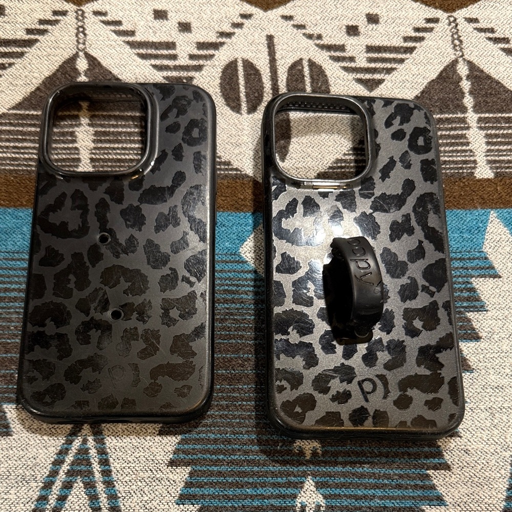 Loopy midnight Leopard Print iPhone case 12pro